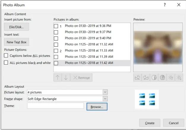 chèn nhiều hình ảnh vào PPoint